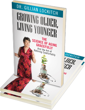 Cover of "growing older living younger" by Dr. Gillian Lockitch